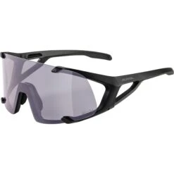 Alpina Verkoop -Alpina Verkoop alpina hawkeye q lite v glasses black matt quattroflex lite varioflex purple 3 1062345